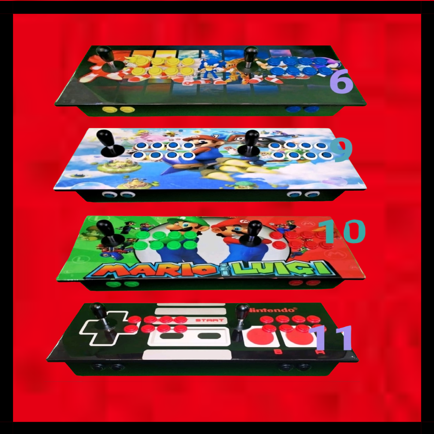 Smart Arcade™: 2 Jugadores, +8200 Juegos, LED, Plug & Play, HDMI 4K