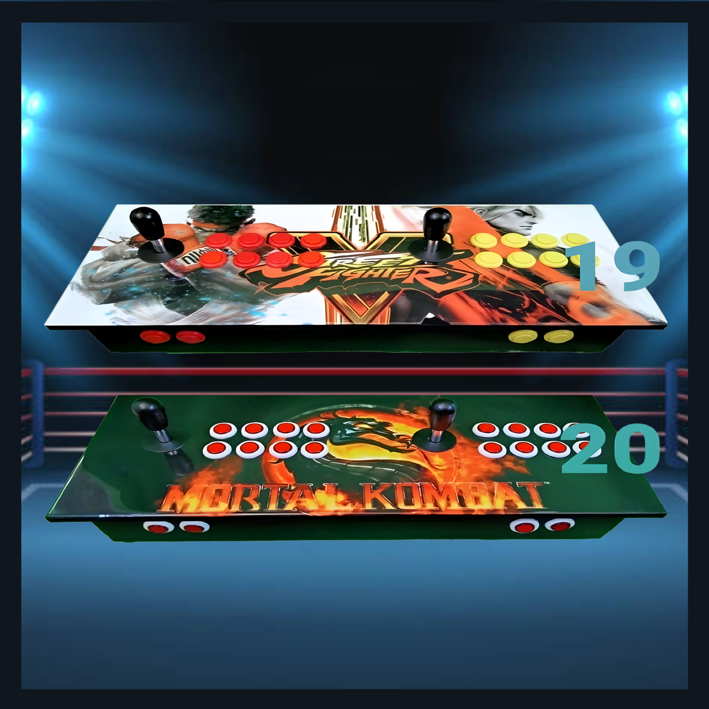 Smart Arcade™: 2 Jugadores, +8200 Juegos, LED, Plug & Play, HDMI 4K